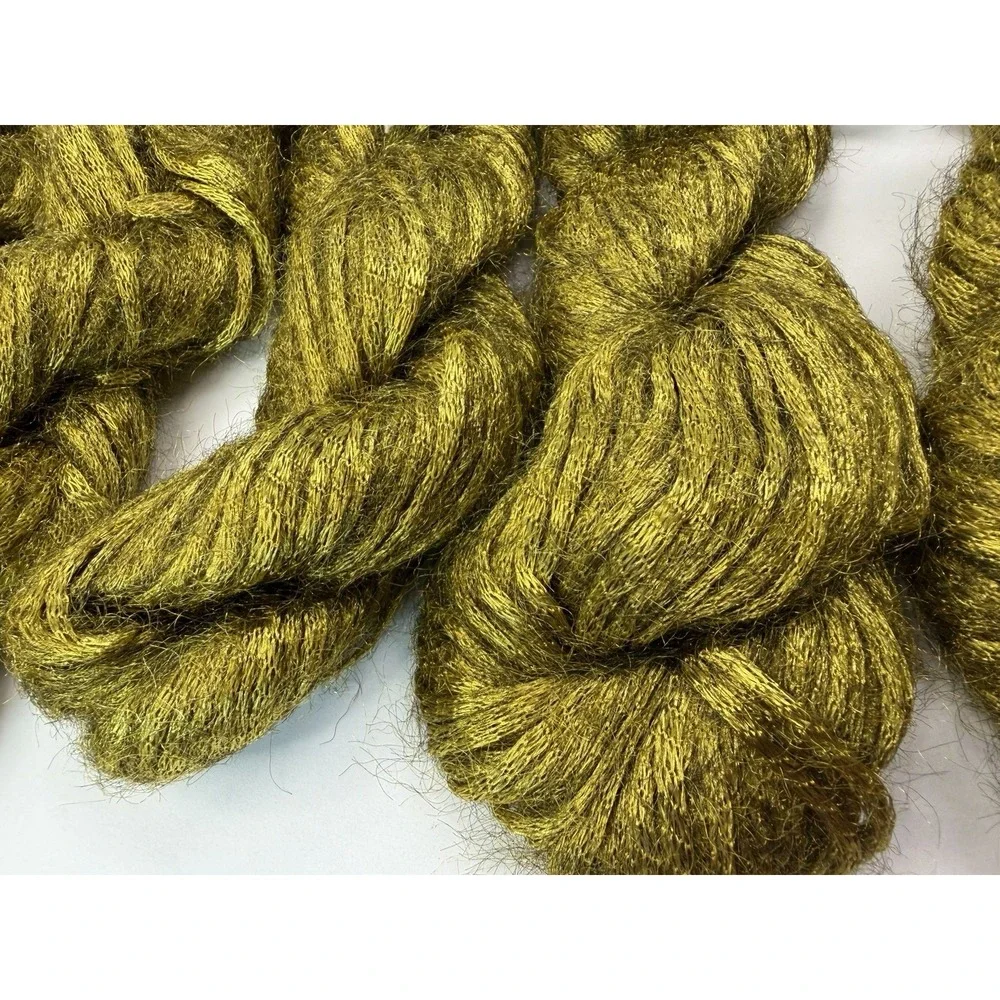 Berroco Yarns Quest Gold Italy 50 g/82 yds Each Lot Of 9 ribbon Nylon
